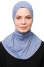 Zeliha - Hijab Pratico Viscosa Indigo