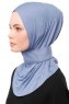 Zeliha - Hijab Pratico Viscosa Indigo