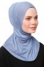 Zeliha - Hijab Pratico Viscosa Indigo