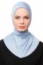 Zeliha - Hijab Pratico Viscosa Azzurro