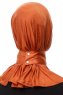 Zeliha - Hijab Pratico Viscosa Rosso Mattone