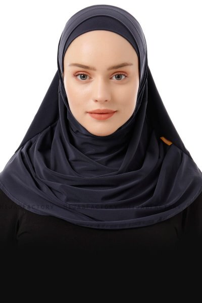 Esma - Hijab Amira Antracite - Firdevs