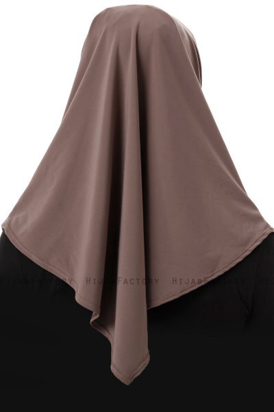 Esma - Hijab Amira Taupe Scuro - Firdevs