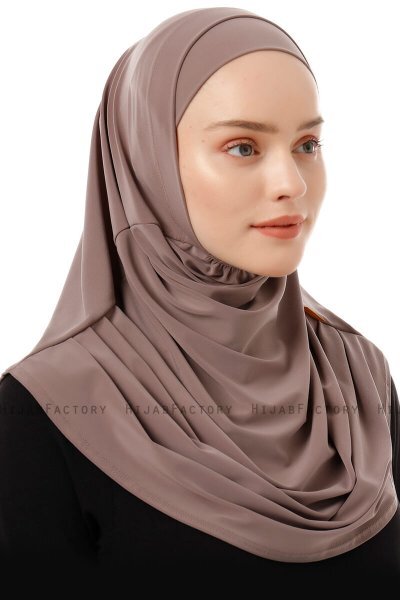 Esma - Hijab Amira Taupe Chiaro - Firdevs