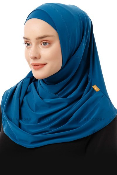 Esma - Hijab Amira Blu Petrolio - Firdevs