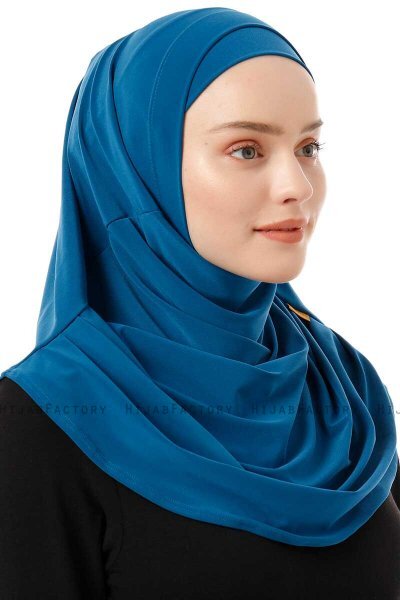 Esma - Hijab Amira Blu Petrolio - Firdevs