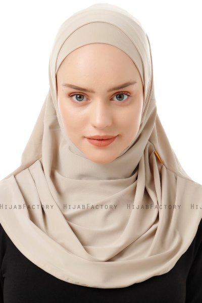 Esma - Hijab Amira Beige Chiaro - Firdevs