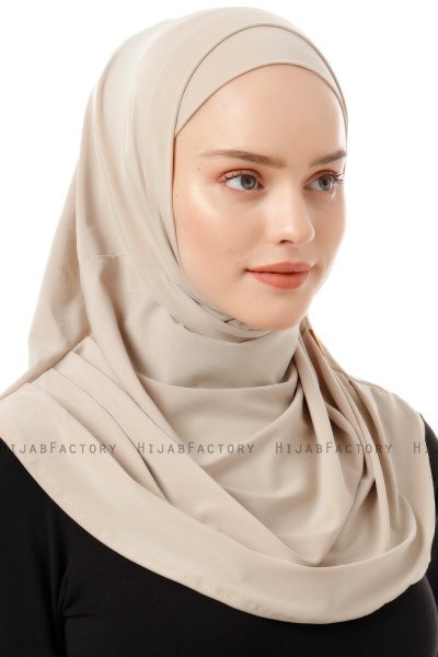 Esma - Hijab Amira Beige Chiaro - Firdevs