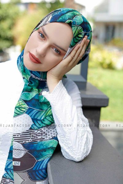 Kader - Hijab Fantasia Verde - Sal Evi