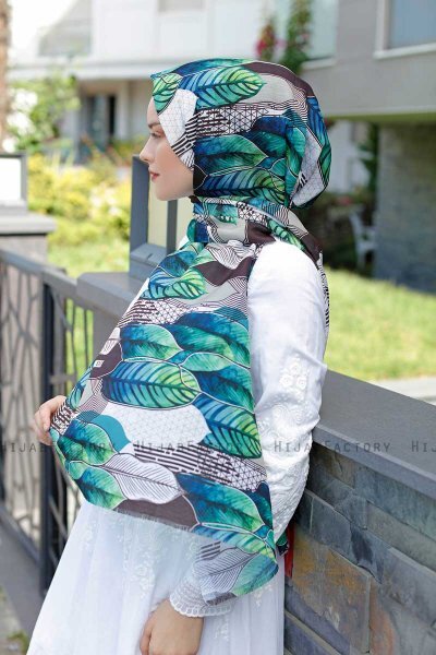 Kader - Hijab Fantasia Verde - Sal Evi