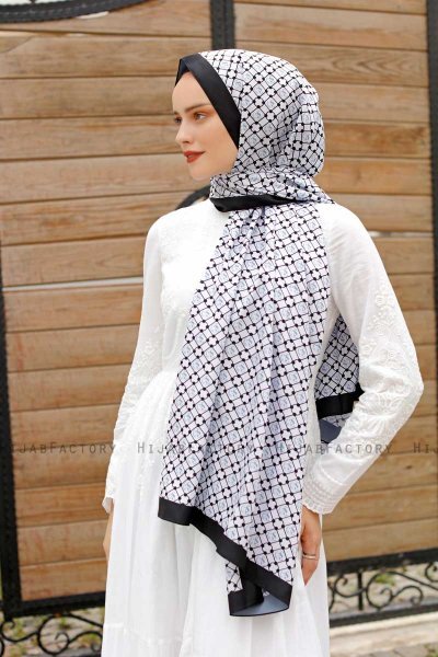 Hijab Twill Fantasia Grigio - Sal Evi