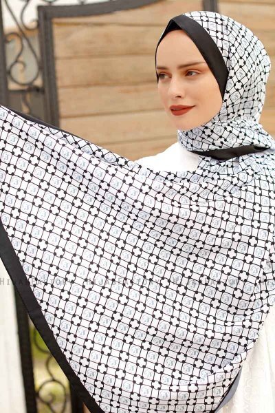 Hijab Twill Fantasia Grigio - Sal Evi