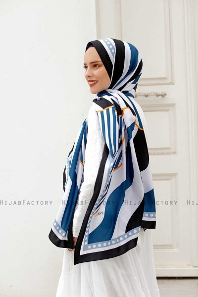 Hijab Twill Fantasia Oceano - Sal Evi
