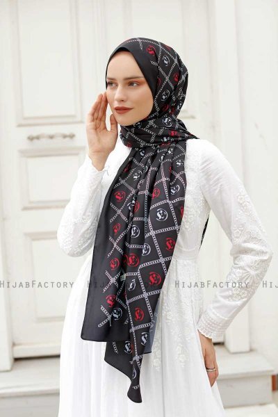 Hijab Twill Fantasia Rosso - Sal Evi