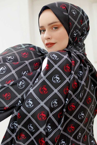 Hijab Twill Fantasia Rosso - Sal Evi