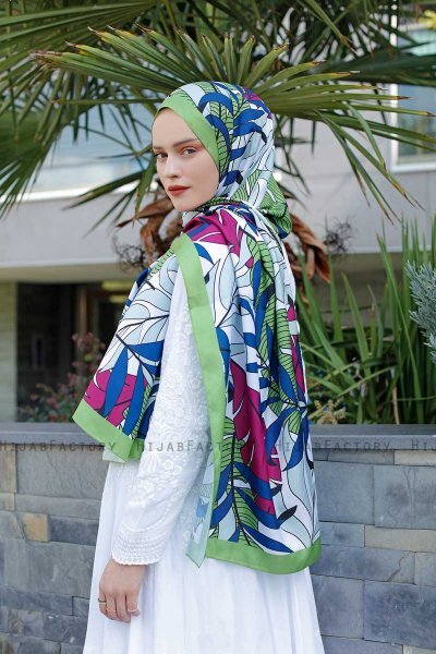 Hijab Twill Fantasia Foglia- Sal Evi