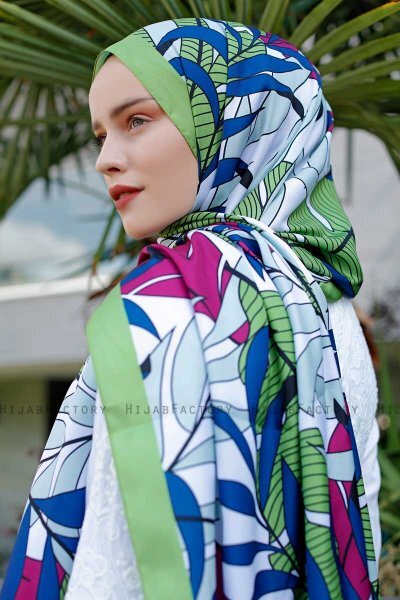 Hijab Twill Fantasia Foglia- Sal Evi
