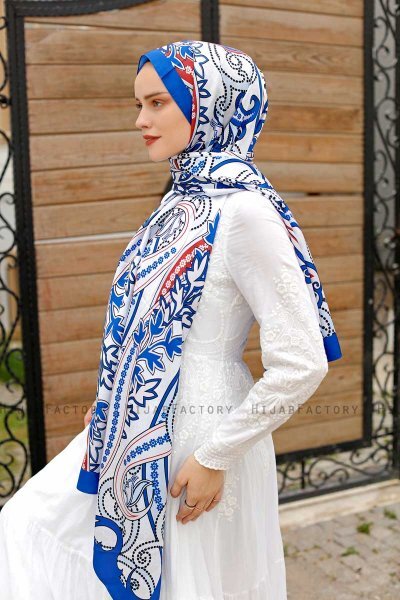 Hijab Twill Fantasia Rosso Mattone - Sal Evi
