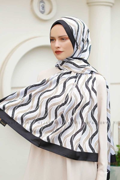 Hijab Twill Fantasia Onde - Sal Evi