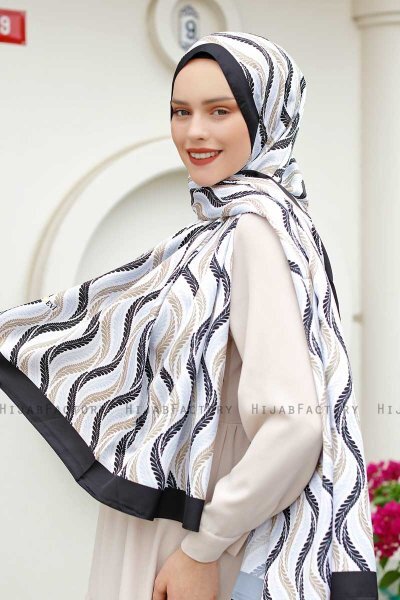 Hijab Twill Fantasia Onde - Sal Evi