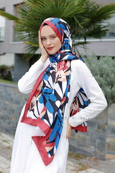 Hijab Twill Fantasia Blu - Sal Evi
