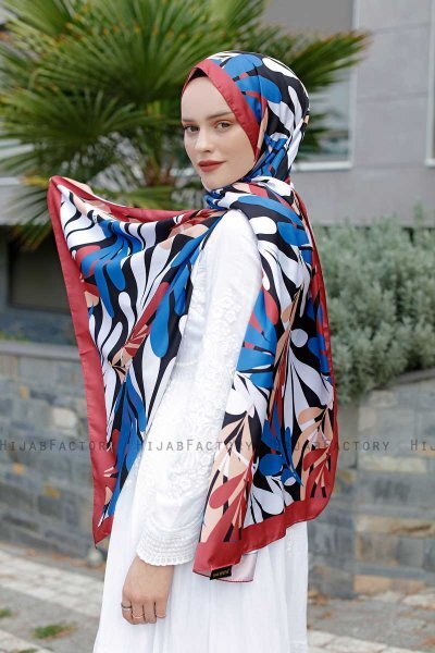 Hijab Twill Fantasia Blu - Sal Evi