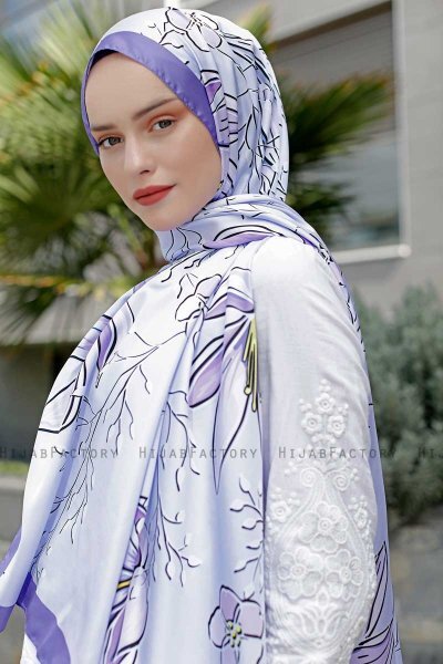 Hijab Twill Fantasia Viola - Sal Evi
