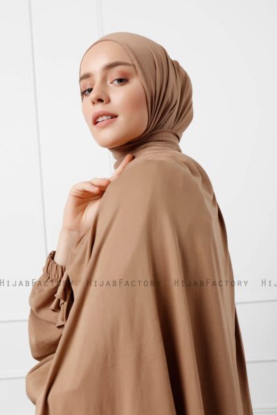 Sibel - Hijab Jersey Marrone