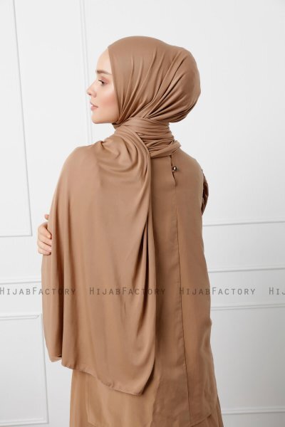Sibel - Hijab Jersey Marrone