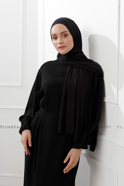Sibel - Hijab Jersey Nero