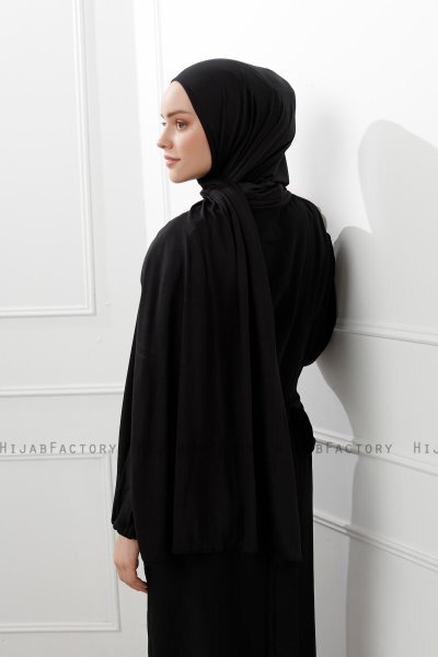 Sibel - Hijab Jersey Nero