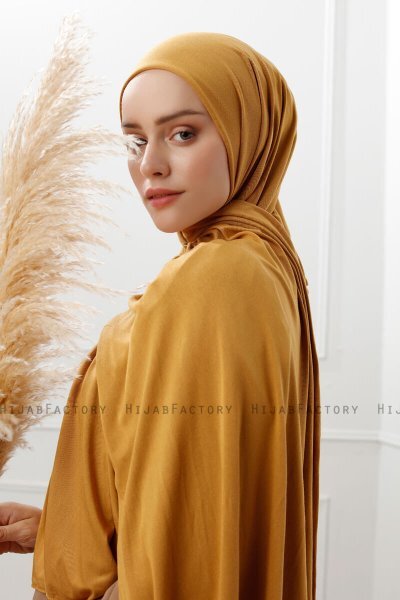 Sibel - Hijab Jersey Mostarda