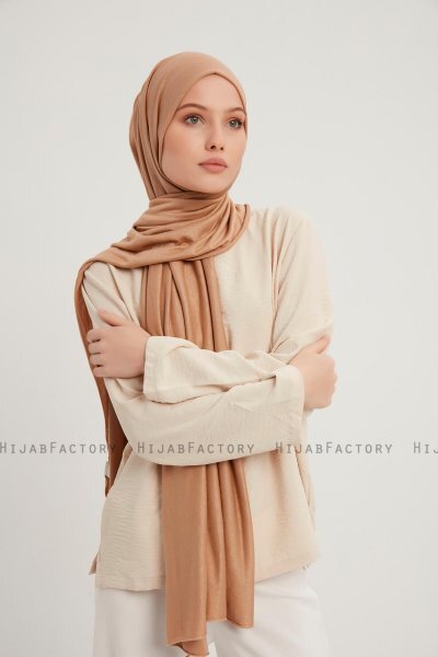 Sibel - Hijab Jersey Marrone Chiaro