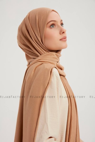 Sibel - Hijab Jersey Marrone Chiaro