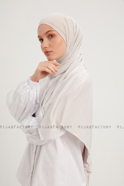 Sibel - Hijab Jersey Bone Grey