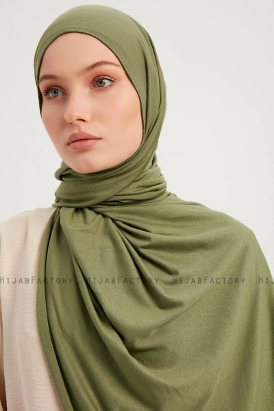 Sibel - Hijab Jersey Olive