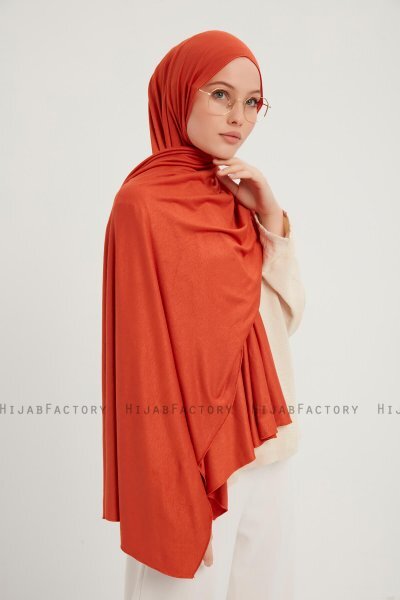 Sibel - Hijab Jersey Arancia