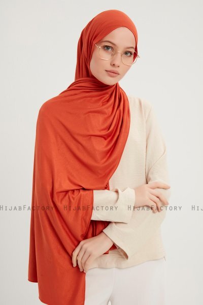 Sibel - Hijab Jersey Arancia
