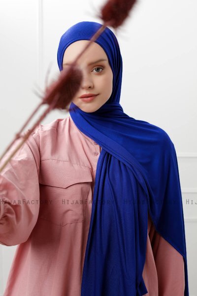 Sibel - Hijab Jersey Blu