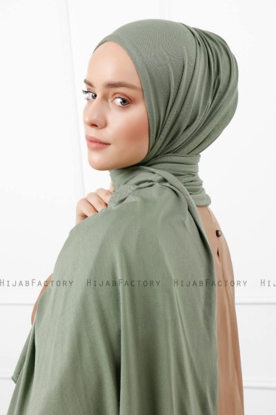 Sibel - Hijab Jersey Verde