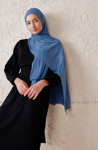 Sibel - Hijab Jersey Indaco