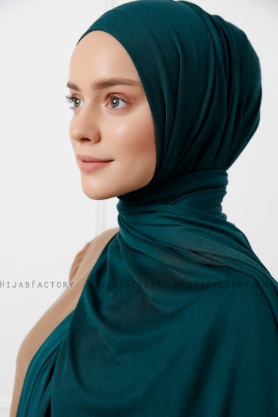 Sibel - Hijab Jersey Verde Scuro