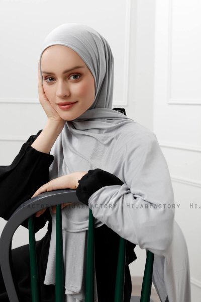 Sibel - Hijab Jersey Silver