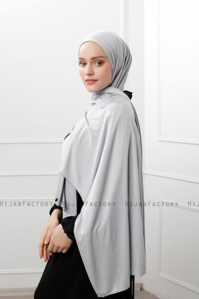 Sibel - Hijab Jersey Silver