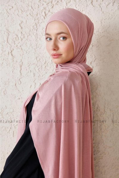 Sibel - Hijab Jersey Rosa Antico