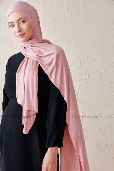 Sibel - Hijab Jersey Rosa Antico