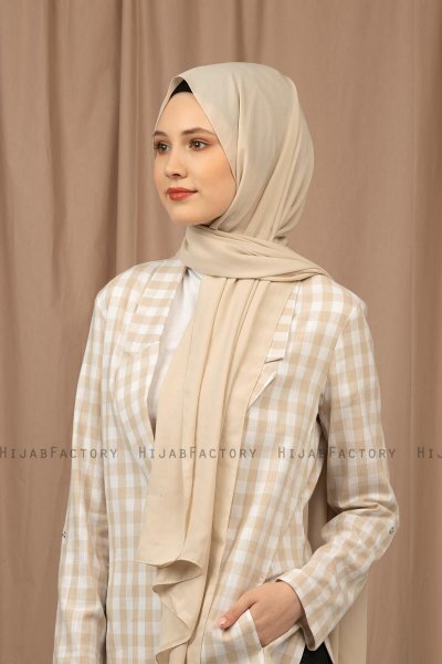 Yildiz - Hijab Crepe Chiffon Latte