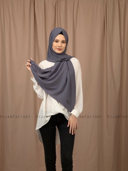 Yildiz - Hijab Crepe Chiffon Antracite