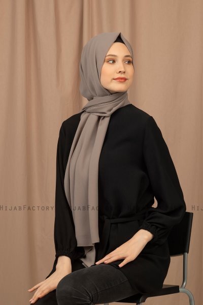 Yildiz - Hijab Crepe Chiffon Sand Scuro