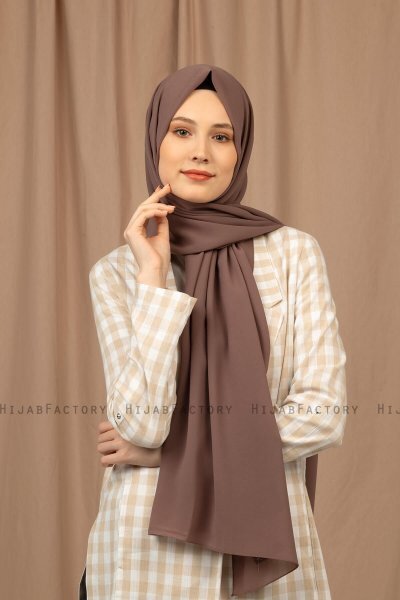 Yildiz - Hijab Crepe Chiffon Caffè Mocha